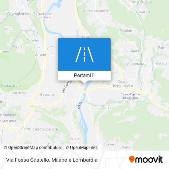 Mappa Via Fossa Castello