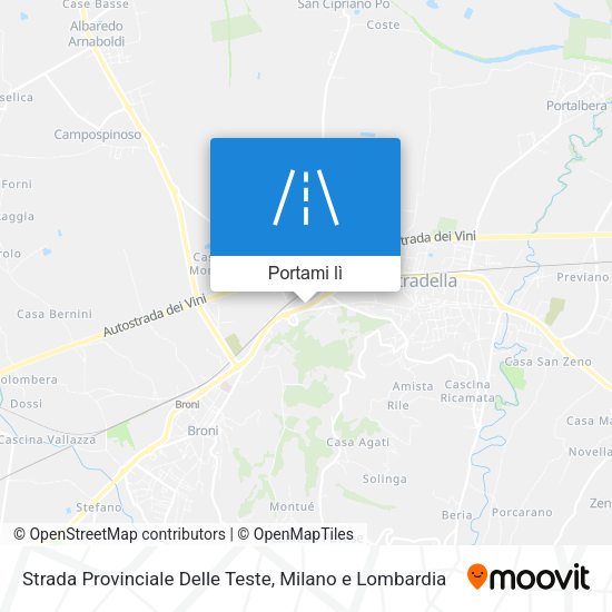 Mappa Strada Provinciale Delle Teste