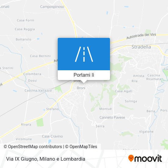 Mappa Via IX Giugno
