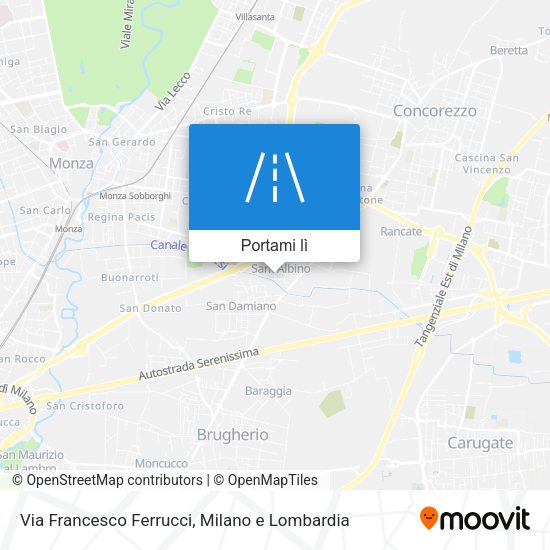 Mappa Via Francesco Ferrucci
