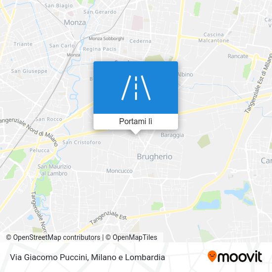 Mappa Via Giacomo Puccini