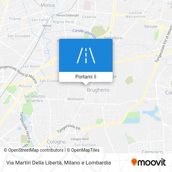 Mappa Via Martiri Della Libertà
