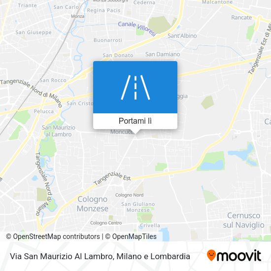 Mappa Via San Maurizio Al Lambro