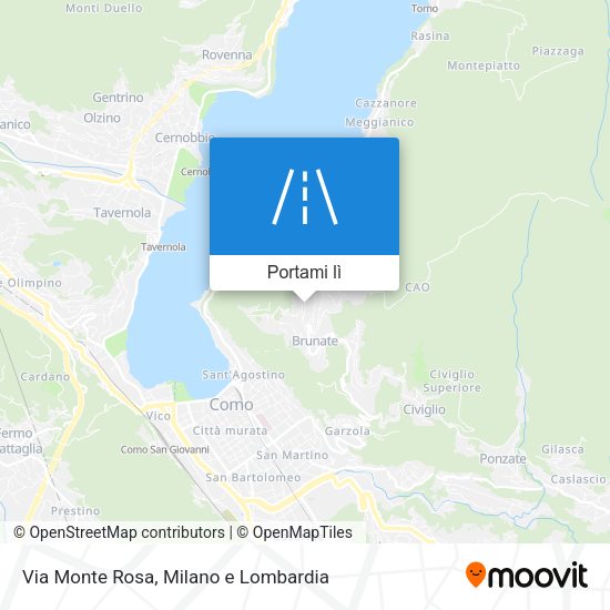 Mappa Via Monte Rosa
