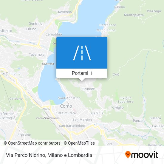 Mappa Via Parco Nidrino