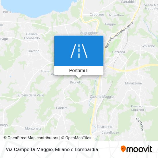 Mappa Via Campo Di Maggio