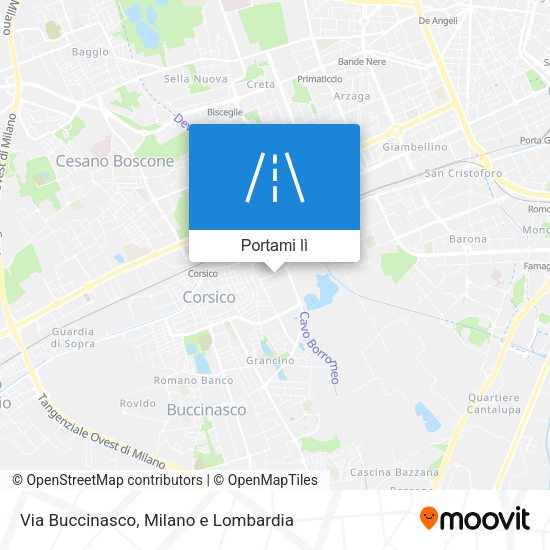 Mappa Via Buccinasco