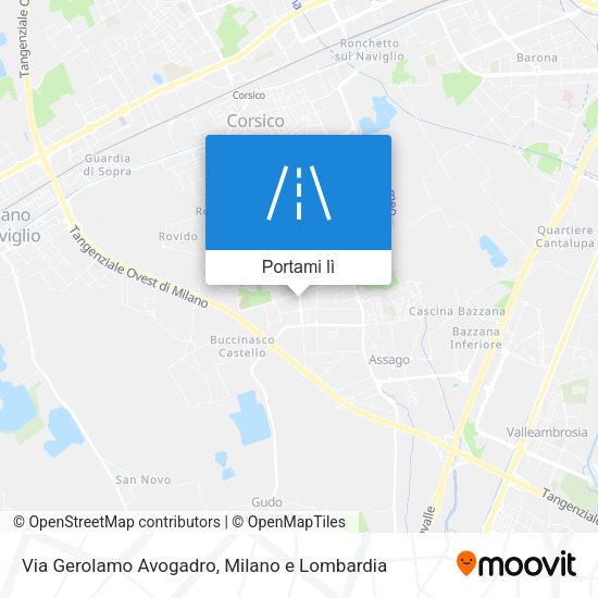Mappa Via Gerolamo Avogadro