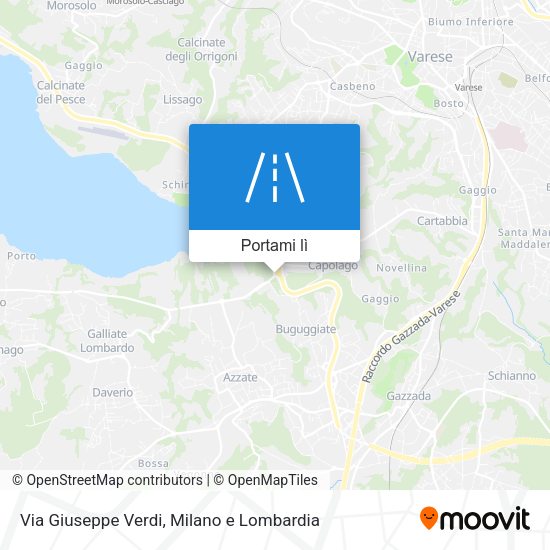 Mappa Via Giuseppe Verdi