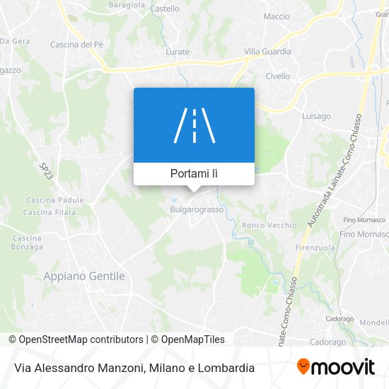 Mappa Via Alessandro Manzoni