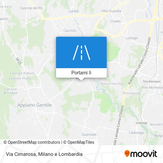 Mappa Via Cimarosa