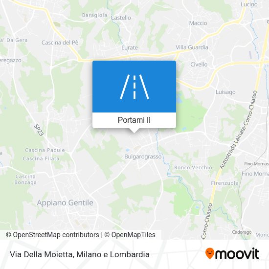 Mappa Via Della Moietta