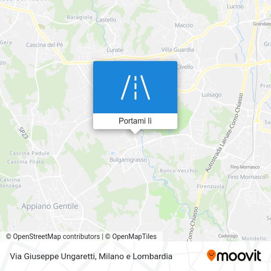 Mappa Via Giuseppe Ungaretti