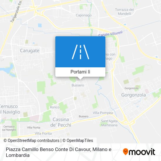 Mappa Piazza Camillo Benso Conte Di Cavour