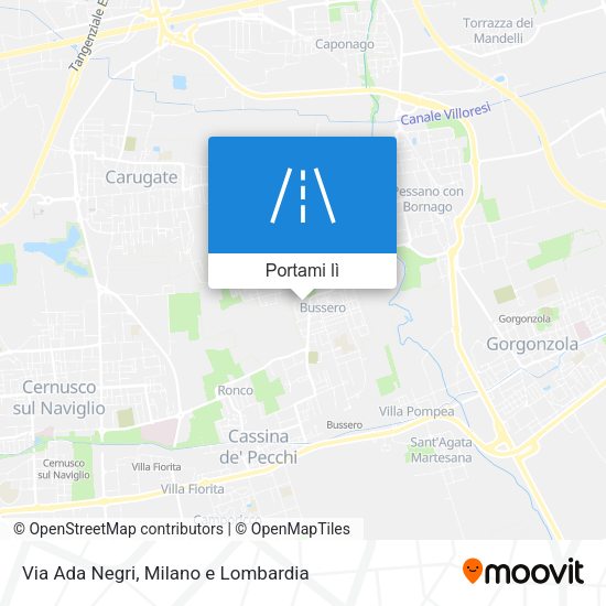 Mappa Via Ada Negri