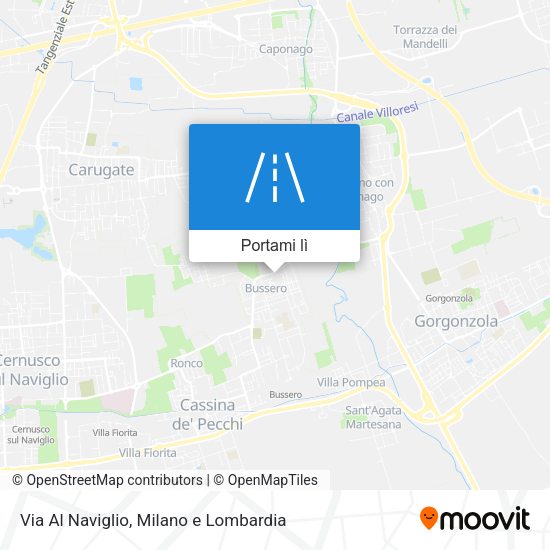 Mappa Via Al Naviglio