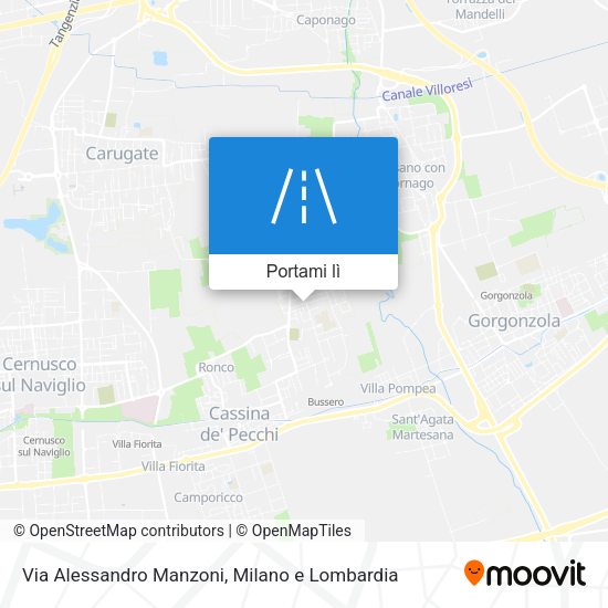 Mappa Via Alessandro Manzoni