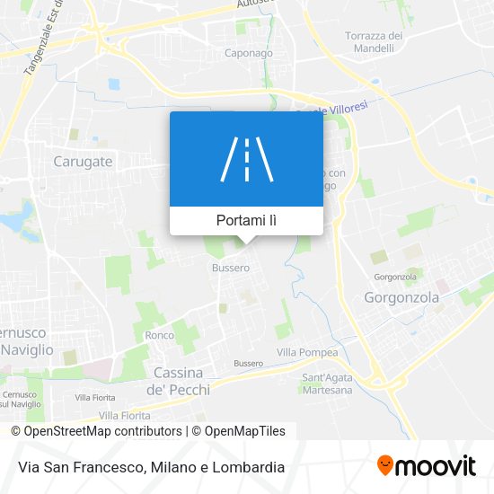 Mappa Via San Francesco