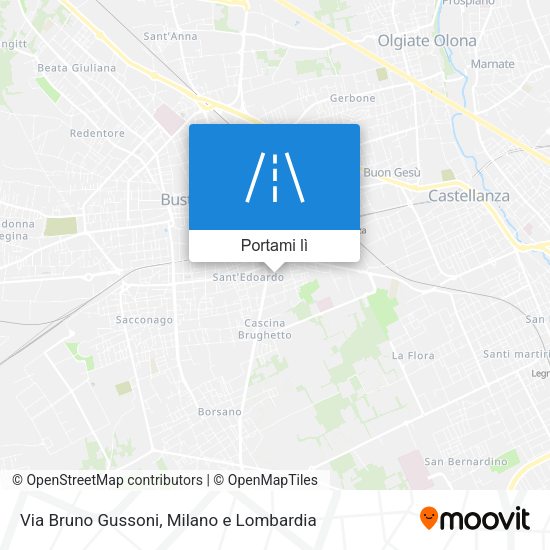 Mappa Via Bruno Gussoni