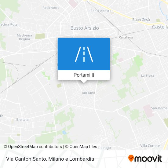 Mappa Via Canton Santo