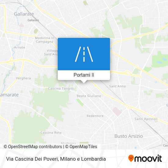 Mappa Via Cascina Dei Poveri