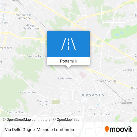 Mappa Via Delle Grigne