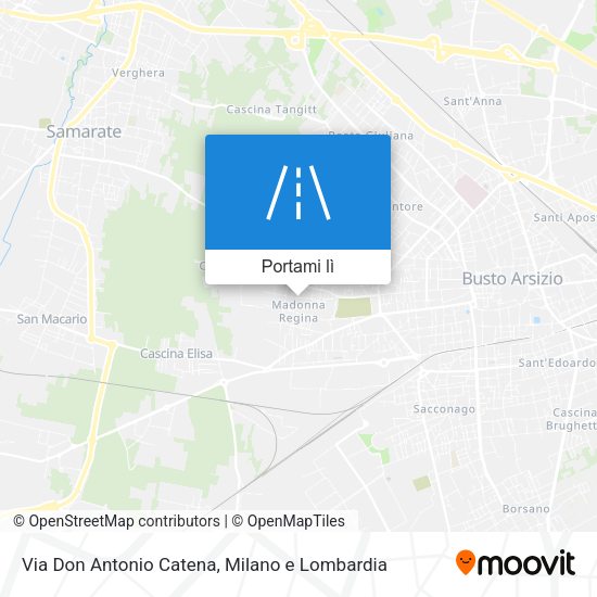 Mappa Via Don Antonio Catena