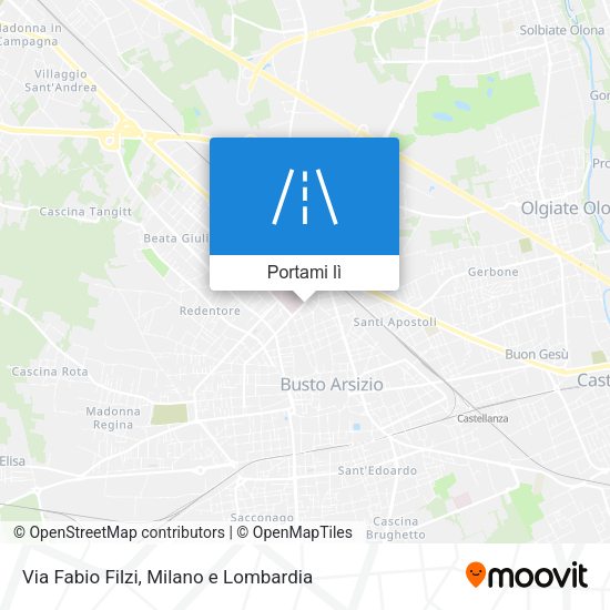 Mappa Via Fabio Filzi