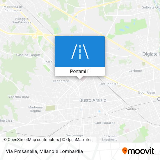 Mappa Via Presanella