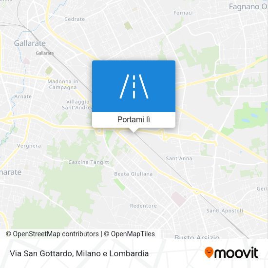 Mappa Via San Gottardo