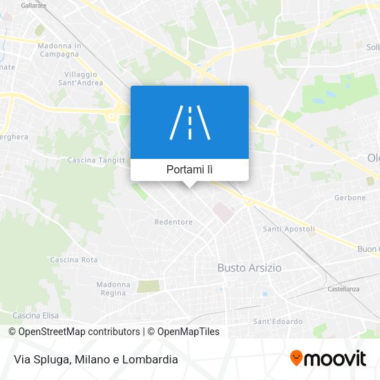 Mappa Via Spluga