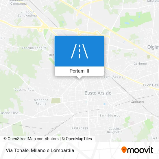 Mappa Via Tonale