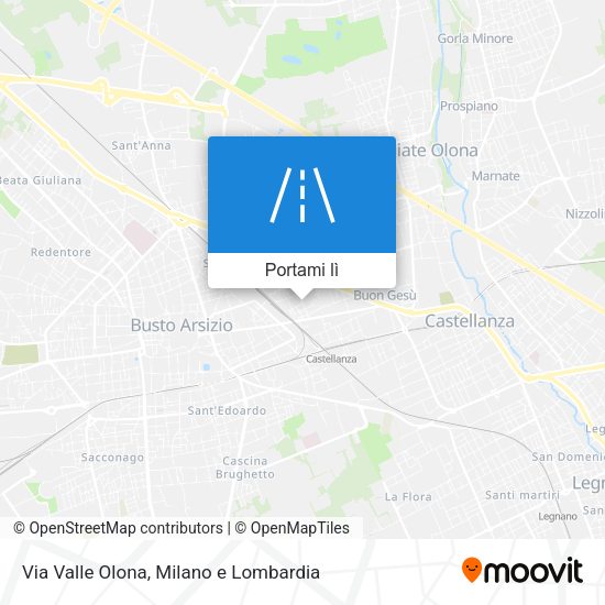 Mappa Via Valle Olona