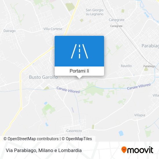 Mappa Via Parabiago