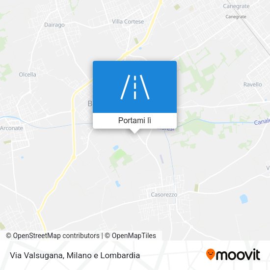 Mappa Via Valsugana