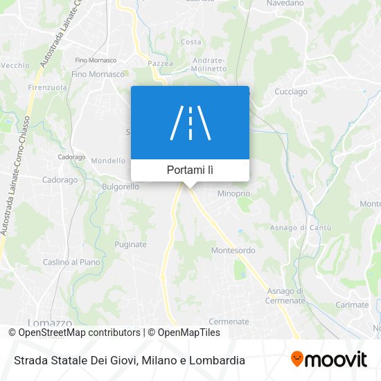 Mappa Strada Statale Dei Giovi