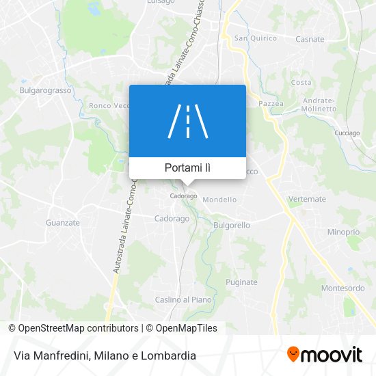 Mappa Via Manfredini
