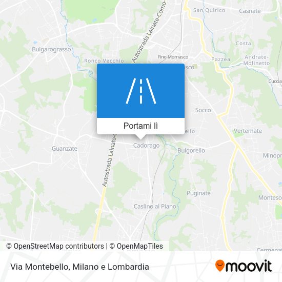 Mappa Via Montebello
