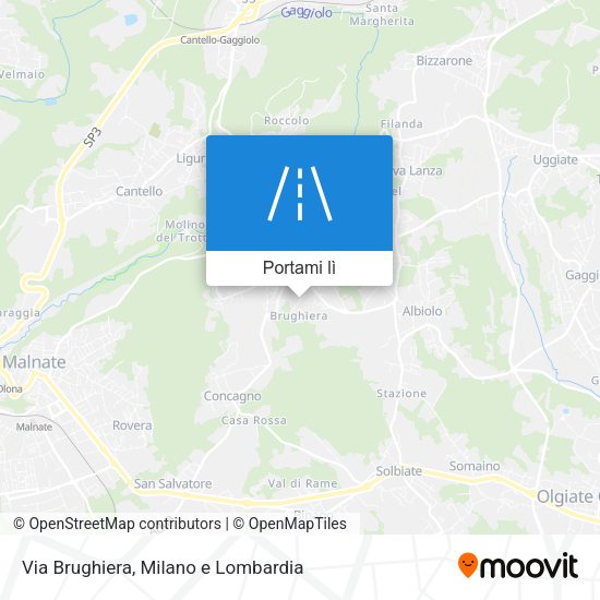 Mappa Via Brughiera