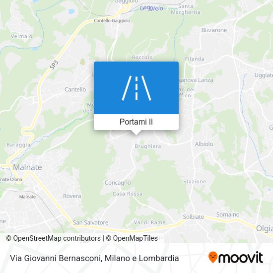 Mappa Via Giovanni Bernasconi