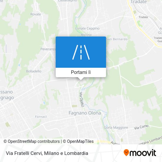 Mappa Via Fratelli Cervi