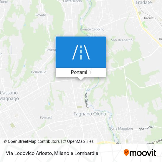 Mappa Via Lodovico Ariosto