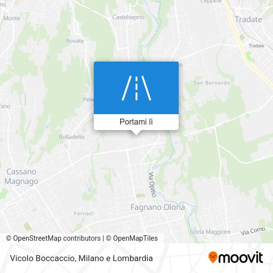 Mappa Vicolo Boccaccio