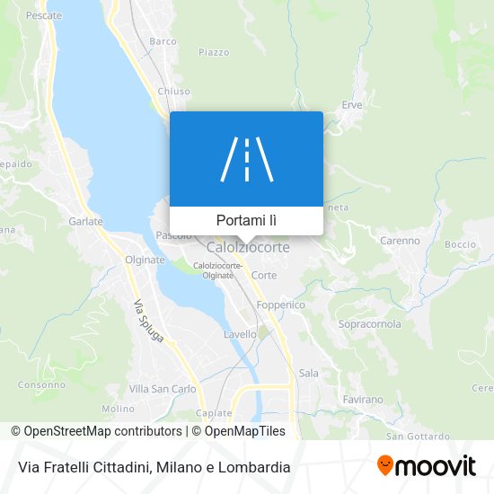 Mappa Via Fratelli Cittadini