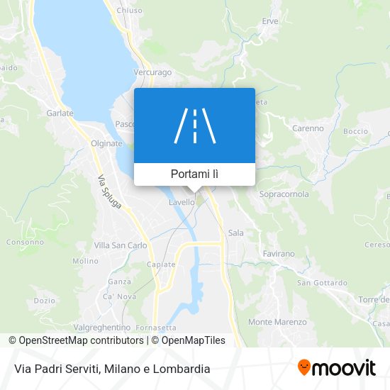 Mappa Via Padri Serviti
