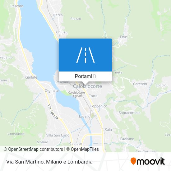 Mappa Via San Martino