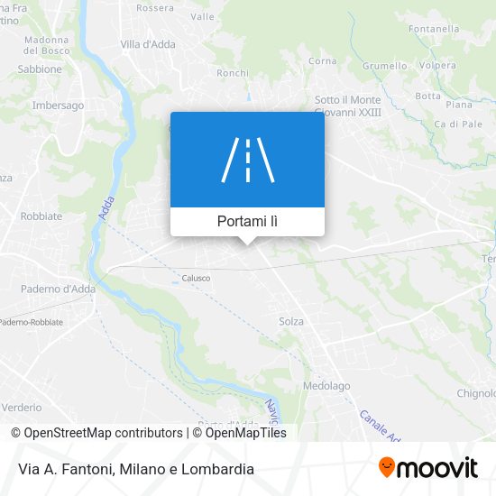 Mappa Via A. Fantoni