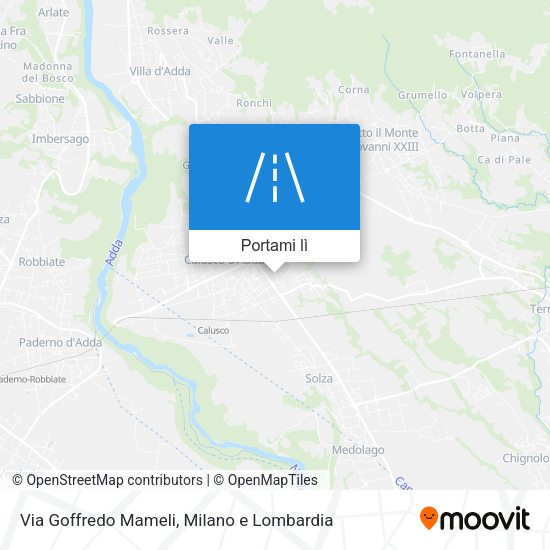 Mappa Via Goffredo Mameli