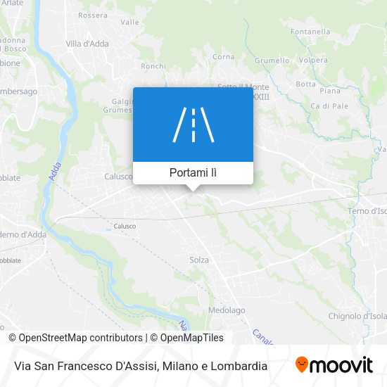 Mappa Via San Francesco D'Assisi