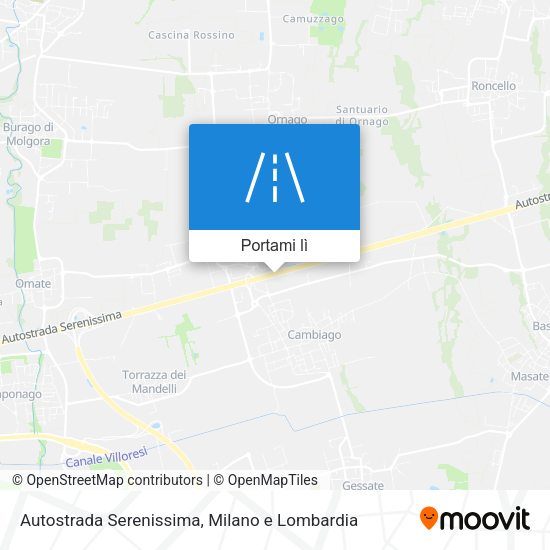Mappa Autostrada Serenissima